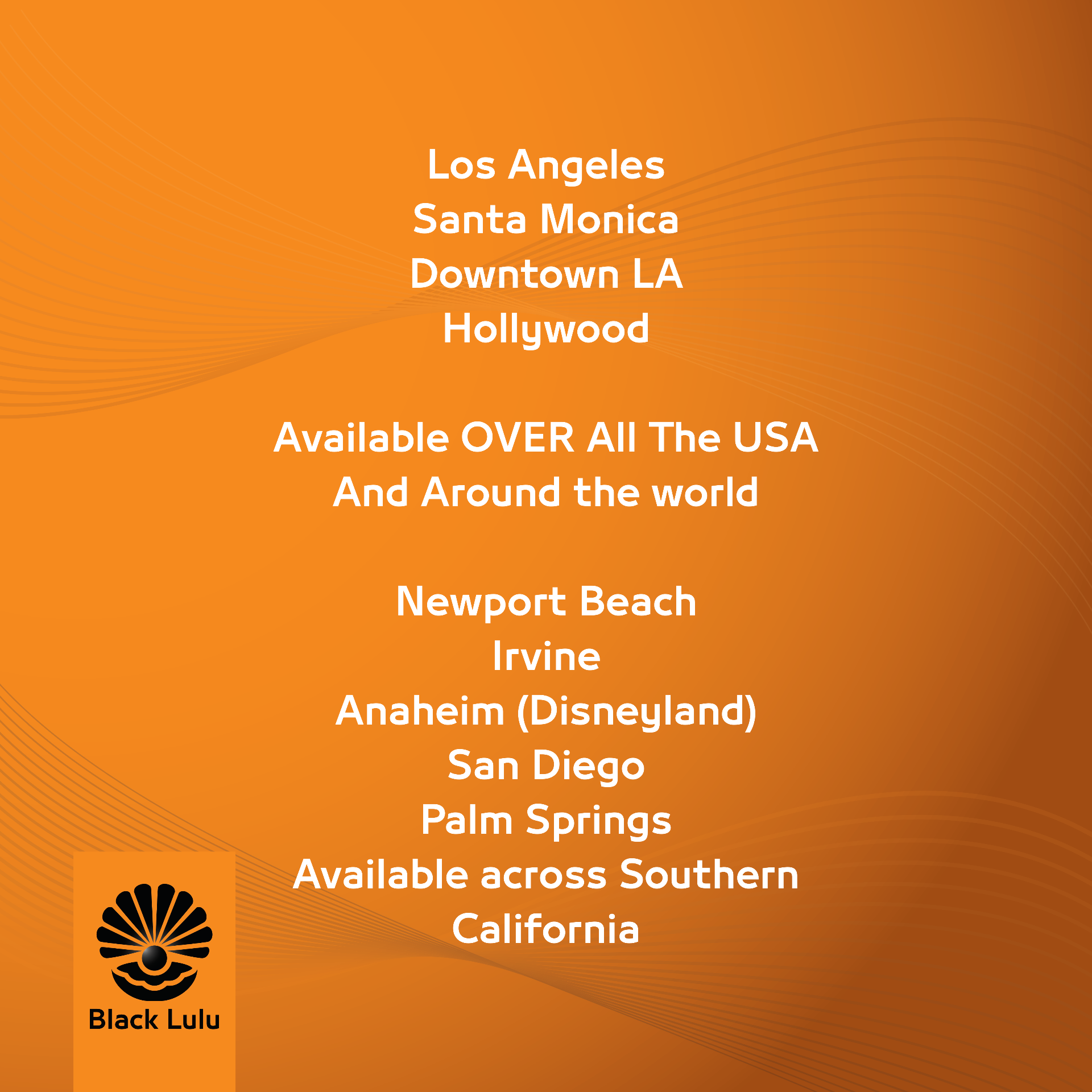 Service locations across California and beyond